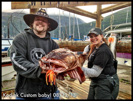 Alaska Lingcod fishing in Whittier with Crazy Rays Adventures